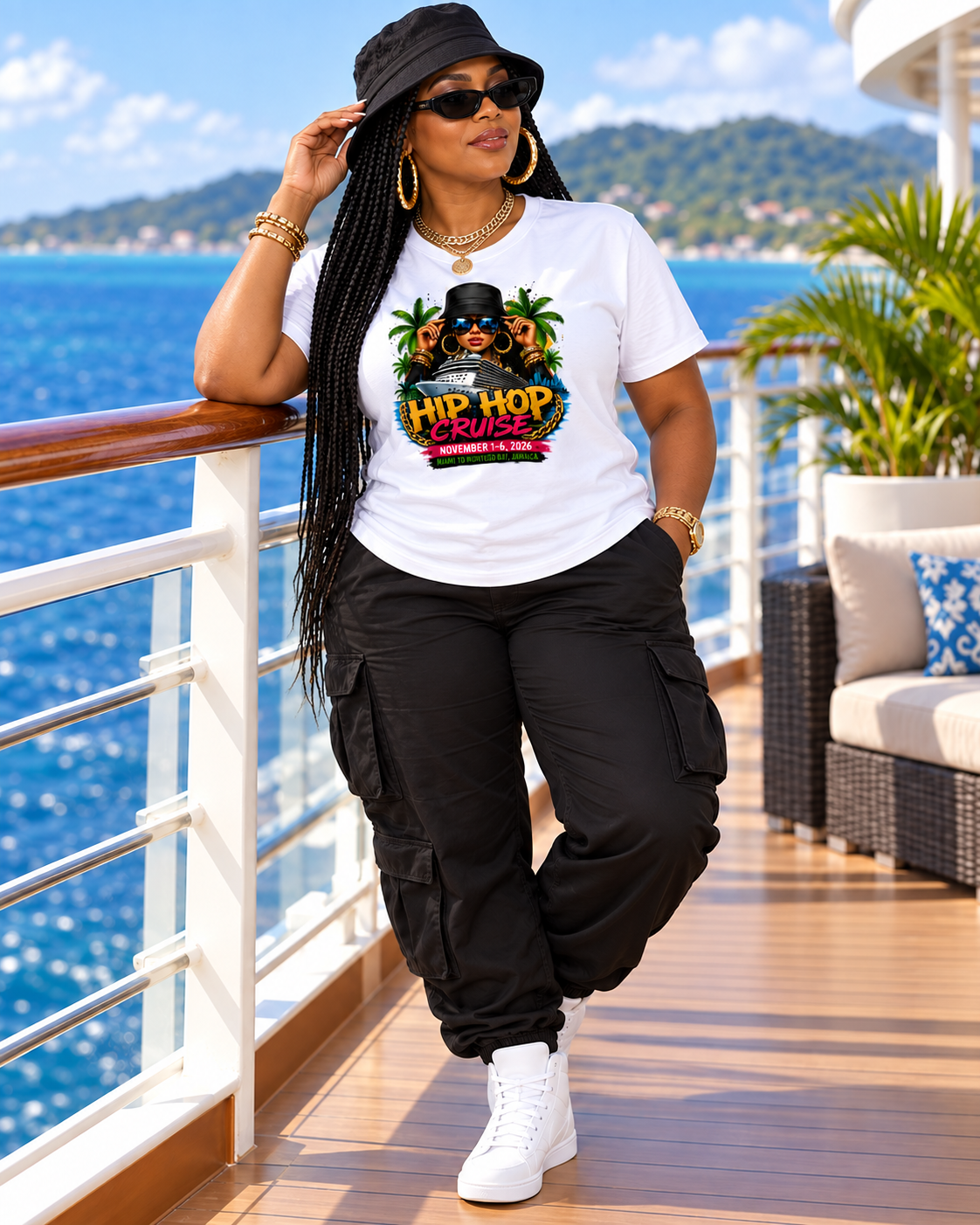 Hip Hop Cruise 2026 Miami to Jamaica T-Shirt