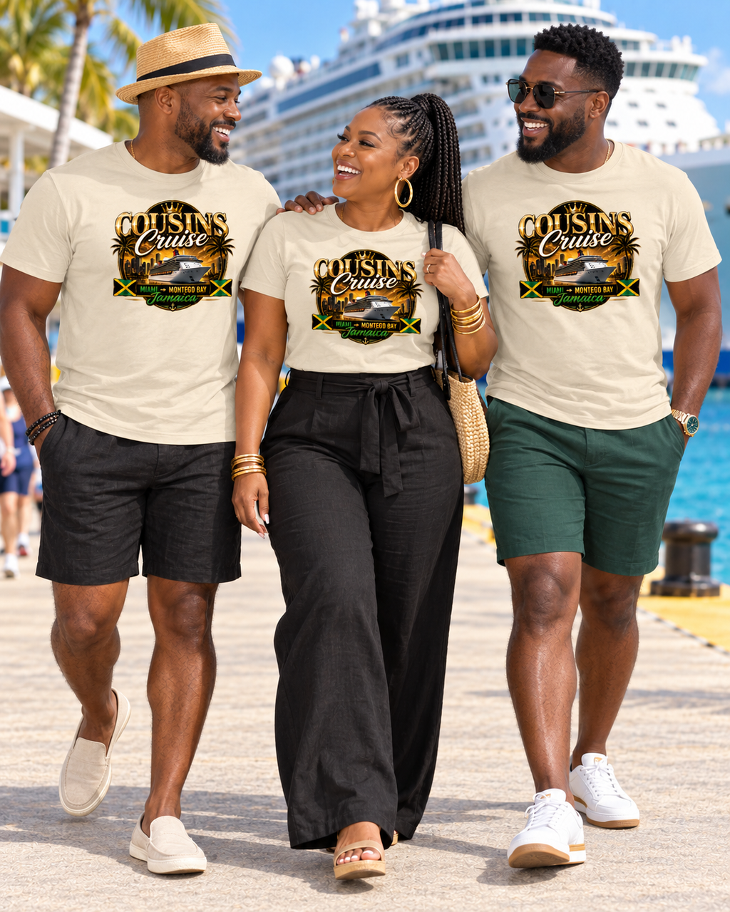 Cousins Cruise Miami to Montego Bay Jamaica T-Shirt