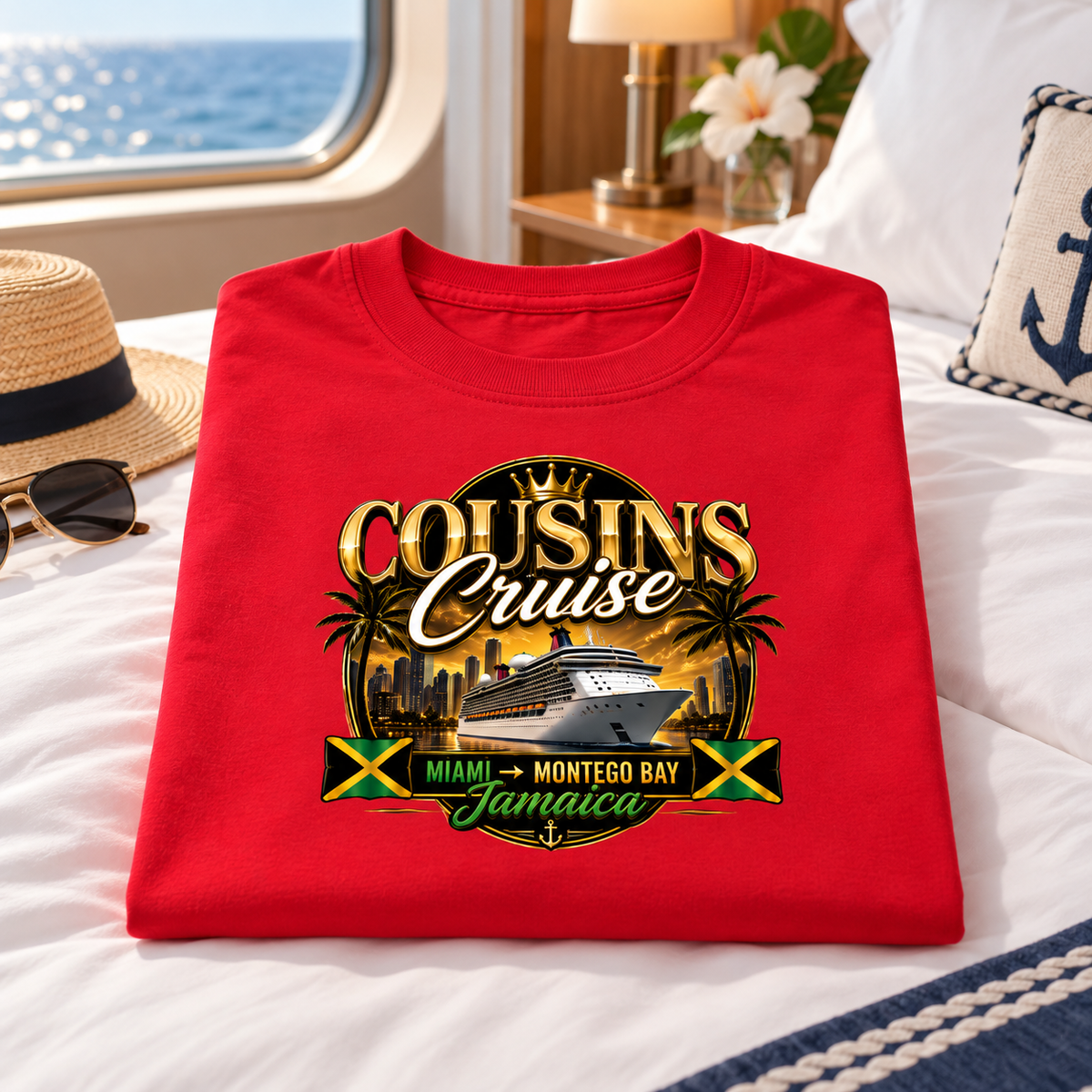 Cousins Cruise Miami to Montego Bay Jamaica T-Shirt