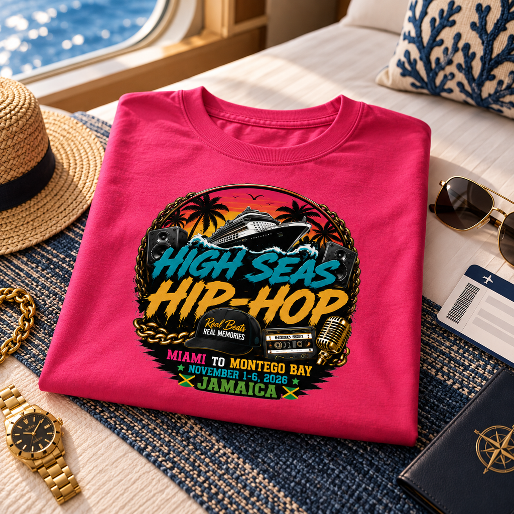 High Seas Hip Hop Cruise 2026 Miami to Jamaica T-Shirt