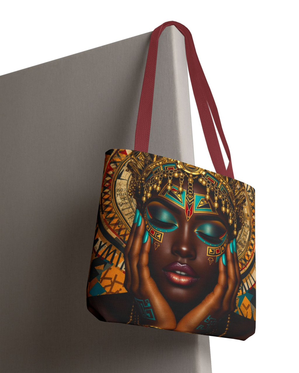 Bohemian Goddess Tote Bag | Cultural Art Carryall, Stylish Shopper & Unique Gift for Her